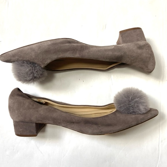 SOLE SOCIETY Mirem Suede Pom Pumps - Picture 10 of 16